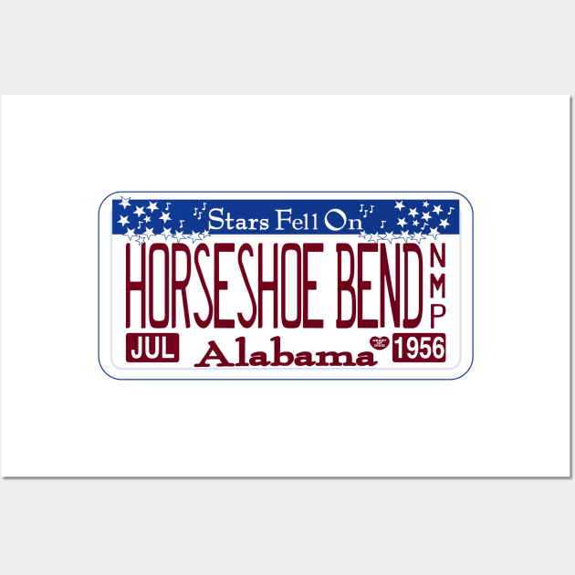 Horseshoe Bend National Military Park license plate Wall Art by nylebuss